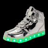 Gold Led Shoes High Top With Remote | Golden Light Up Shoes For Men And Women | Led Shoes For Kids And Adults | ledlegs.