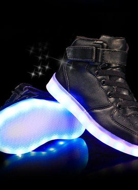 Led Sneakers Black 7 Led Light Colors  | Men & Women Shoes | Led Light Shoes For Men  | Led Light Shoes For Women